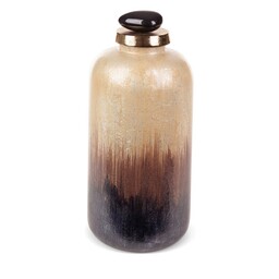 Eurofirany Szklana figurka dekoracyjna Gala 13x34 brązowa