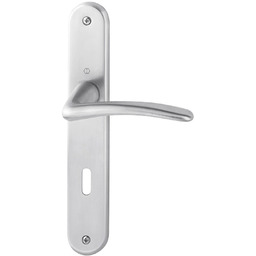 Istanbul - Komplet klamek mosiężnych, satynowy chrom