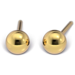 Kolczyki Studex System 75 kulka 4mm złote 7511-0300