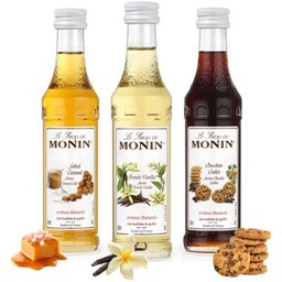 MONIN Zestaw syropów do kawy Mini Set 3