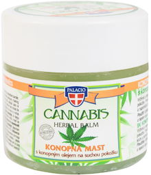 Ziołowa maść konopna do pielęgnacji suchej i popękanej