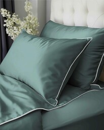 Pościel satynowa 160x200 Mako Satin 62 miętowa