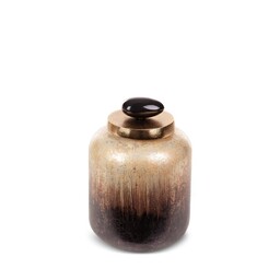 Eurofirany Szklana figurka dekoracyjna Gala 14x23 brązowa