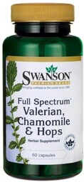 Swanson FS Waleriana Rumianek i Chmiel 60 kaps