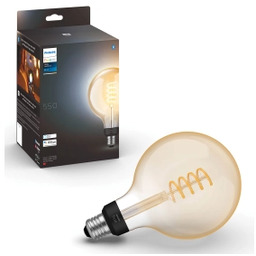 Philips Hue White Ambiance Filament Globe E27 1