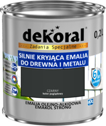 Emalia olejno-alkidowa Emakol Strong czarny 0,2 l