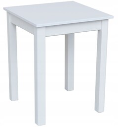 Stół Kuchenny Stolik Do Jadalni 60x60 Biały