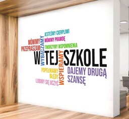 W tej szkole - naklejka na ścianę