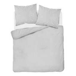 Detexpol Pościel adamaszkowa 160x200 srebrna jednobarwna paski 1