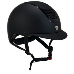 EQUESTRO Kask Eclipse Plain Matt - black/black