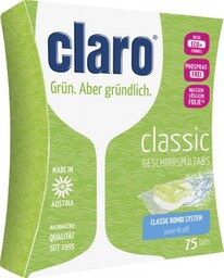 Claro Classic ekologiczne tabletki do zmywarki, 75 szt.