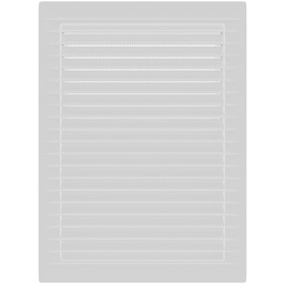 Kratka wentylacyjna skośna z siatką 21x14 biała AirRoxy