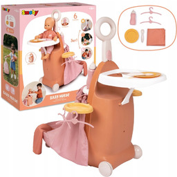 Zestaw dla Lalki w walizce Opiekunka Krzesełko łóżeczko