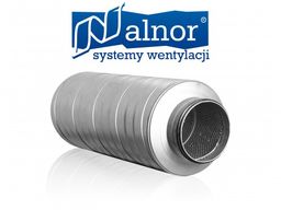 Tłumik akustyczny prosty 80mm z izolacją 50mm (1000mm)