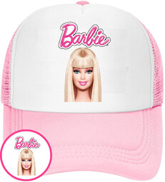 CZAPKA Z DASZKIEM BARBIE DLA DZIECI SIATKA RÓŻOWA