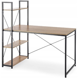 Biurko Młodzieżowe Narvik B1 Czarne Dąb Sonom Loft