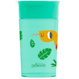 KUBEK TRENINGOWY 360 STOPNI 300ML DR BROWNS ZIELON