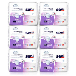 Zestaw SENI ACTIVE PLUS XL, 6 x 10szt.