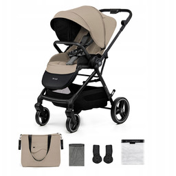 Kinderkraft Yoxi Beżowy – Wózek Spacerowy do 22kg