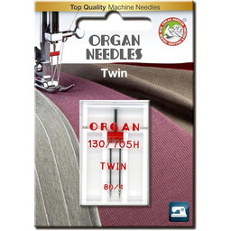 ORGAN NEEDLES # 80/4,0 Twin uniwersalny x 1