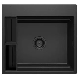 Deante Magnetic ZRM_G10A Granitowy Grafit metalik Zlewozmywak prostokątny