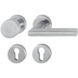 Amsterdam - Gałko-klamka z okrągłym szyldem F69