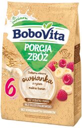 BoboVita Porcja Zbóż Delikatna mleczna owsianka z ryżem,