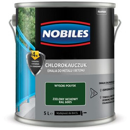 Farba chlorokauczukowa Chlorokauczuk RAL 6005 5 l Nobiles