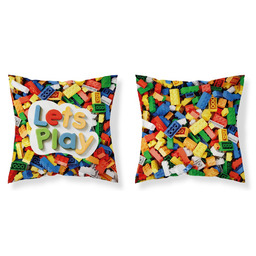 Detexpol Poszewka dziecięca 40x40 klocki MF 18 Kids