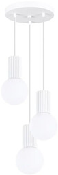 Lumes Potrójna biała lampa wisząca - K600-Buble