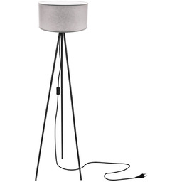 Lampa podłogowa szara trójnóg Shanti 51-38722, abażur, stojąca,