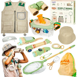 WOOPIE Discovery Zestaw Małego Odkrywcy Lornetka Kompas Siatka