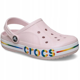 Crocs Dziecięce Lekkie Buty Chodaki Bayaband Rainbow Band