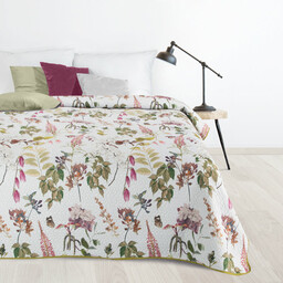 Design 91 Narzuta dekoracyjna 220x240 Rosa róże biała