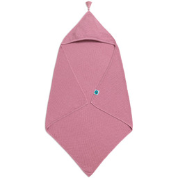 Koc bambusowy z kapturkiem PINK