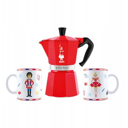 Zestaw Bialetti Nutcracker Kawiarka Moka Express 6tz 2