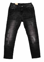 spodnie ICHI - Boyfriend Ilvy Dark Grey Washed