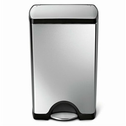 Simplehuman Prostokątny kosz pedałowy 38 l,ocel