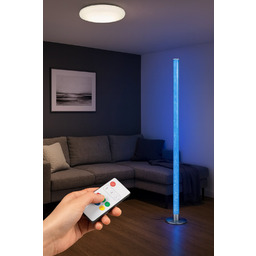 Lampa podłogowa do salonu RGBW na pilota