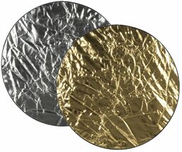 GlareOne Blenda okrągła 2w1 60cm srebrno złota