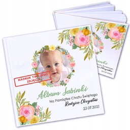 Album Księga Ze Zdjęciem Chrzest Święty Prezent