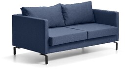 Sofa HARMONY, 2-osobowa, tkanina Etna, niebieski
