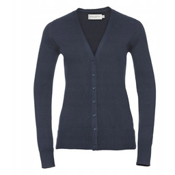 Kardigan damski rozpinany V-neck Granatowy r. 3XL