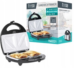 Opiekacz gofrownica grill 3w1 Teesa TSA3221 800W