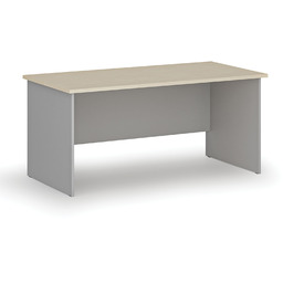 Biurko PRIMO GRAY, 160x80 cm, szary/brzoza