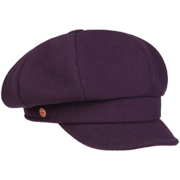 Women s Newsboy Cap by Mayser, śliwkowy, cm