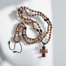 Pakamera UNIKAT - naszyjnik typu różaniec - tygrysie