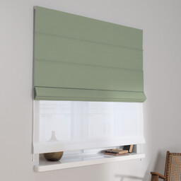 Roleta rzymska dzień noc Duo, szałwiowy, Crema