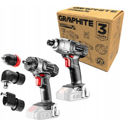 Zestaw narzędzi akumulatorowych wkrętarka zakrętarka Graphite