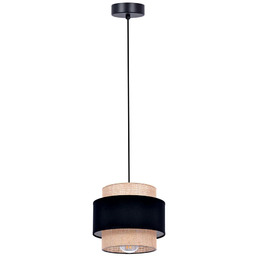 Lumes Lampa wisząca boho z podwójnym abażurem -
